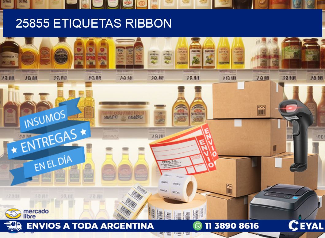 25855 ETIQUETAS RIBBON