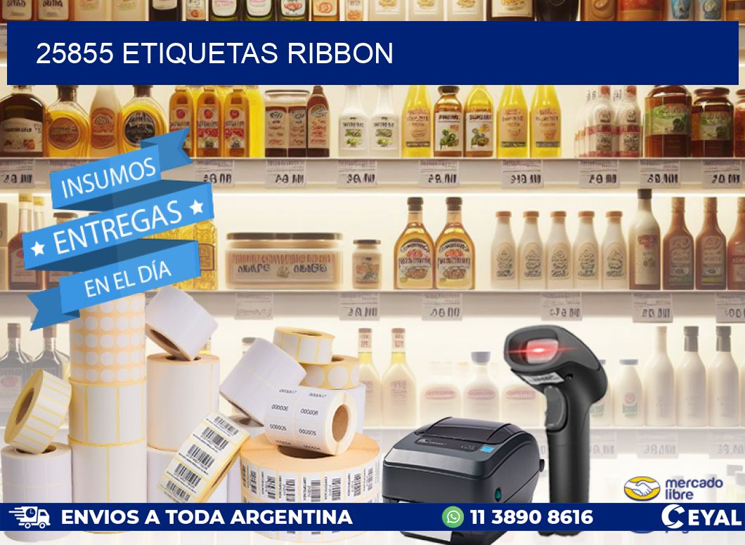 25855 ETIQUETAS RIBBON