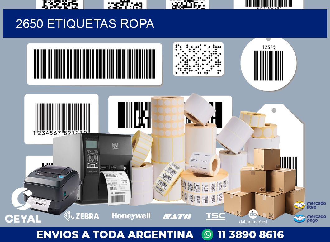 2650 ETIQUETAS ROPA