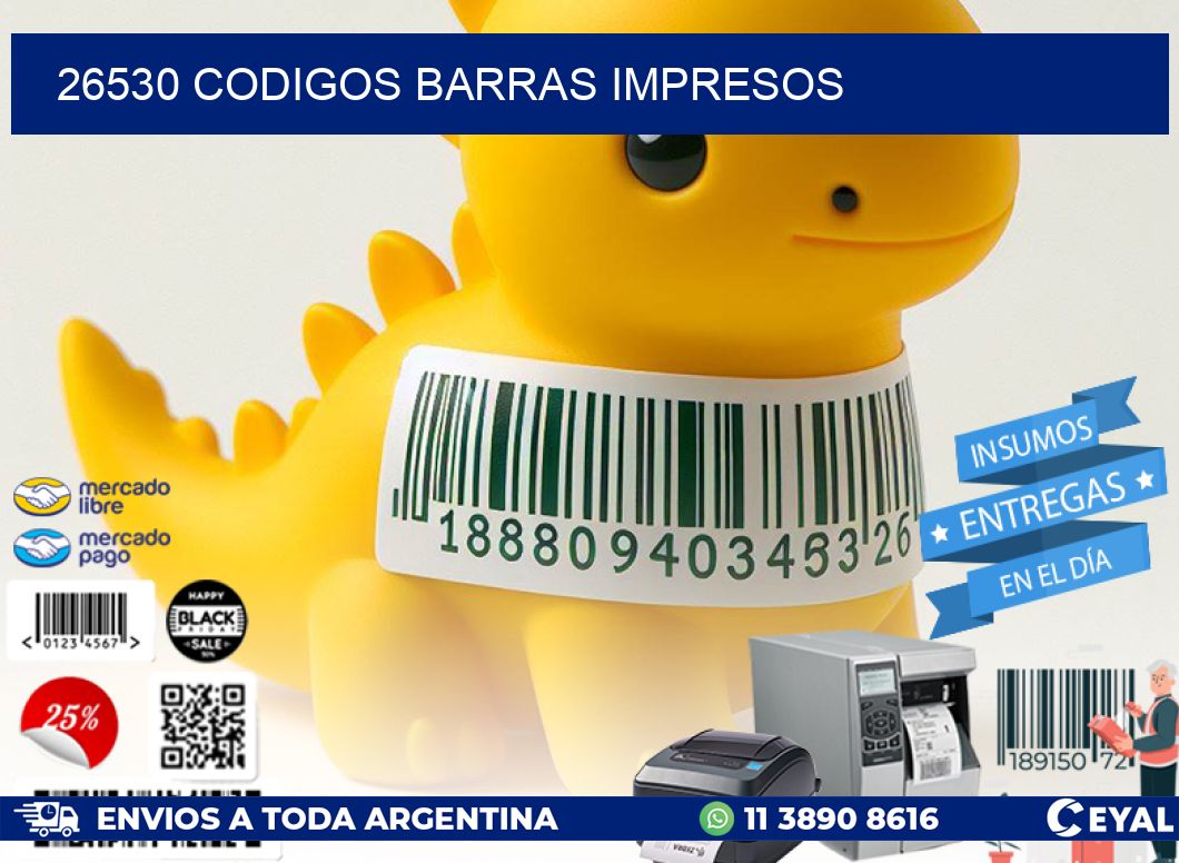 26530 CODIGOS BARRAS IMPRESOS