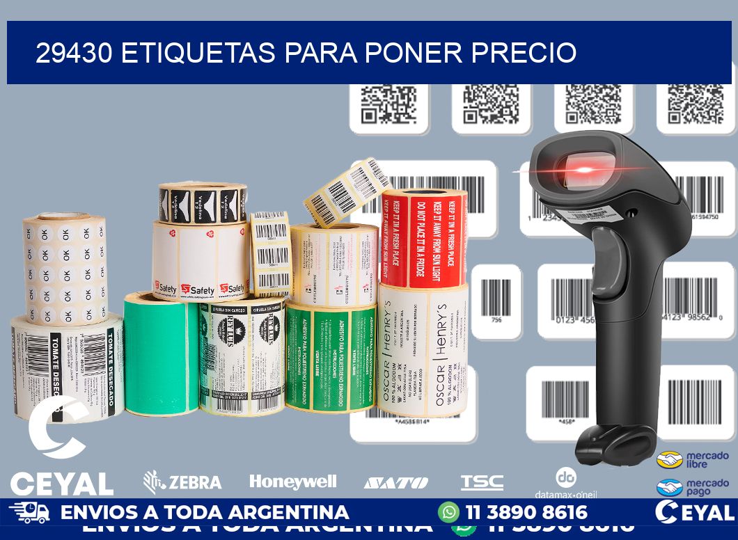 29430 ETIQUETAS PARA PONER PRECIO