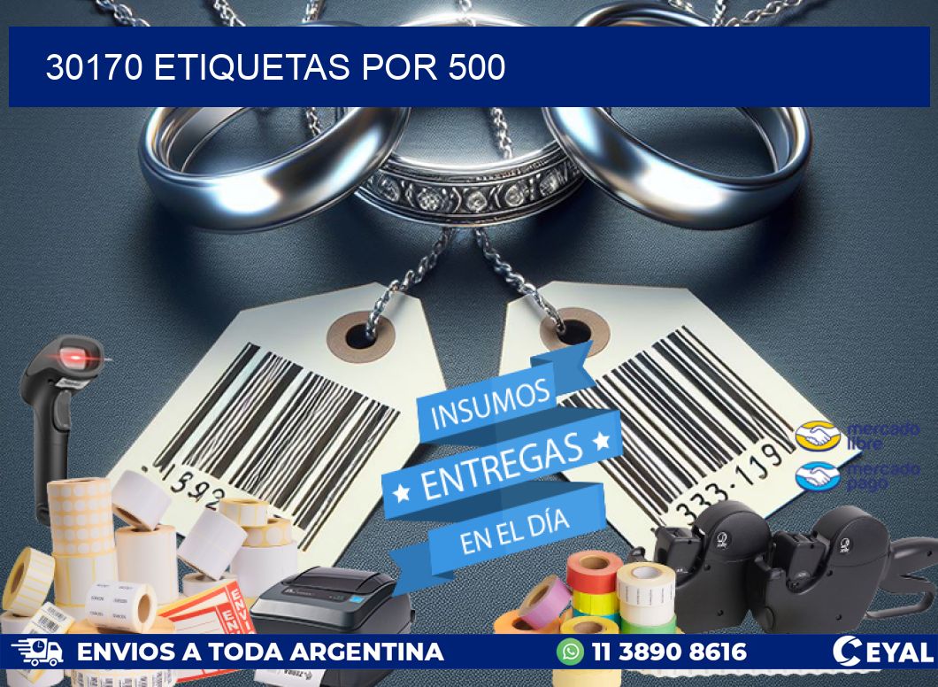 30170 ETIQUETAS POR 500