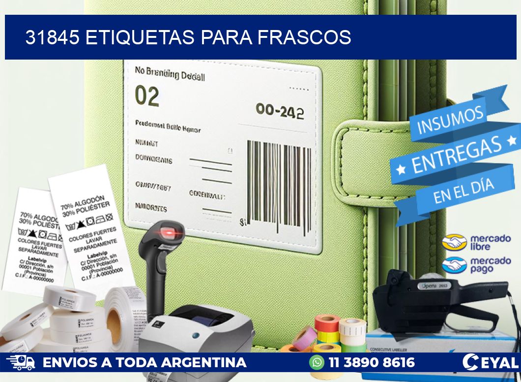 31845 ETIQUETAS PARA FRASCOS