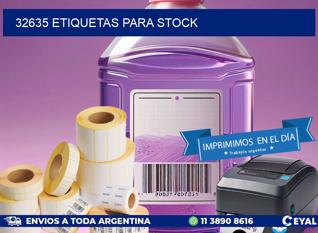 32635 ETIQUETAS PARA STOCK