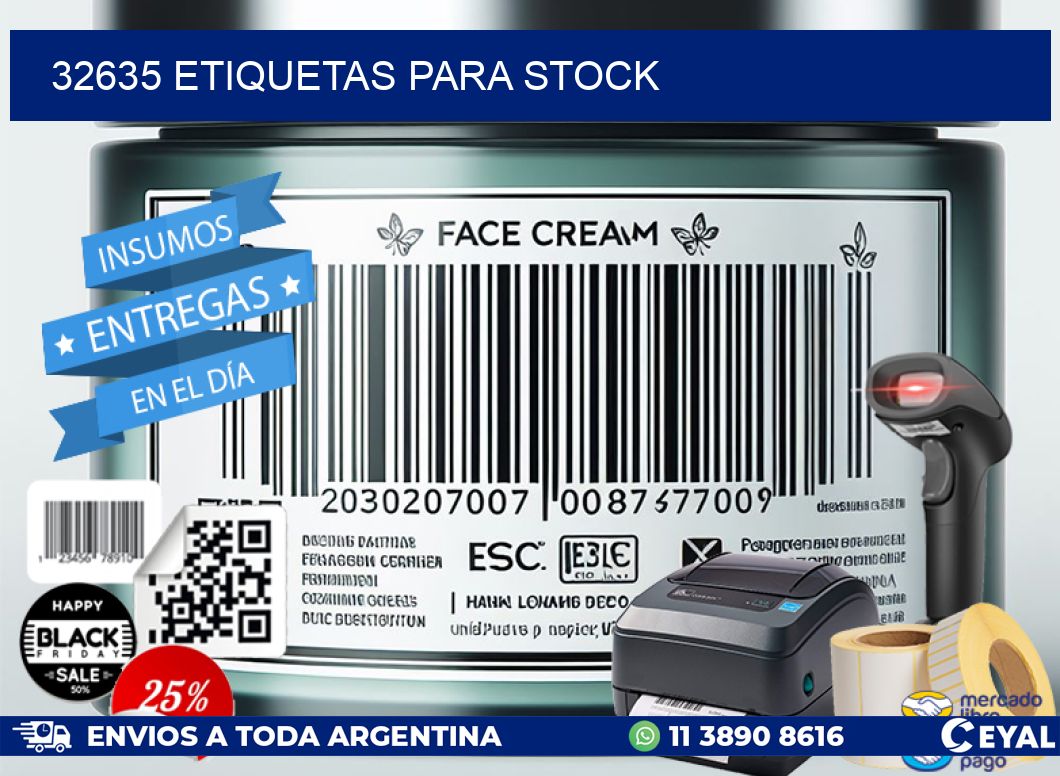 32635 ETIQUETAS PARA STOCK