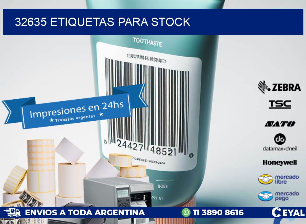 32635 ETIQUETAS PARA STOCK