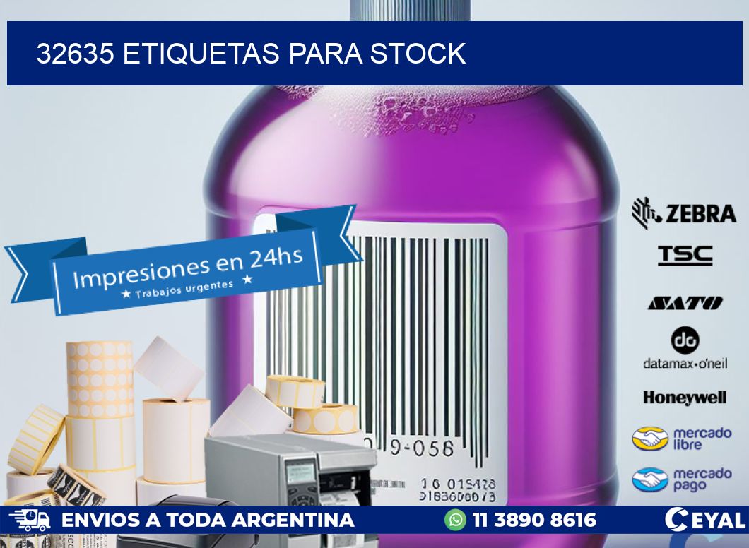 32635 ETIQUETAS PARA STOCK