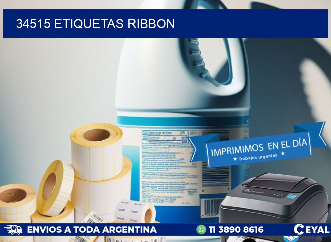 34515 ETIQUETAS RIBBON