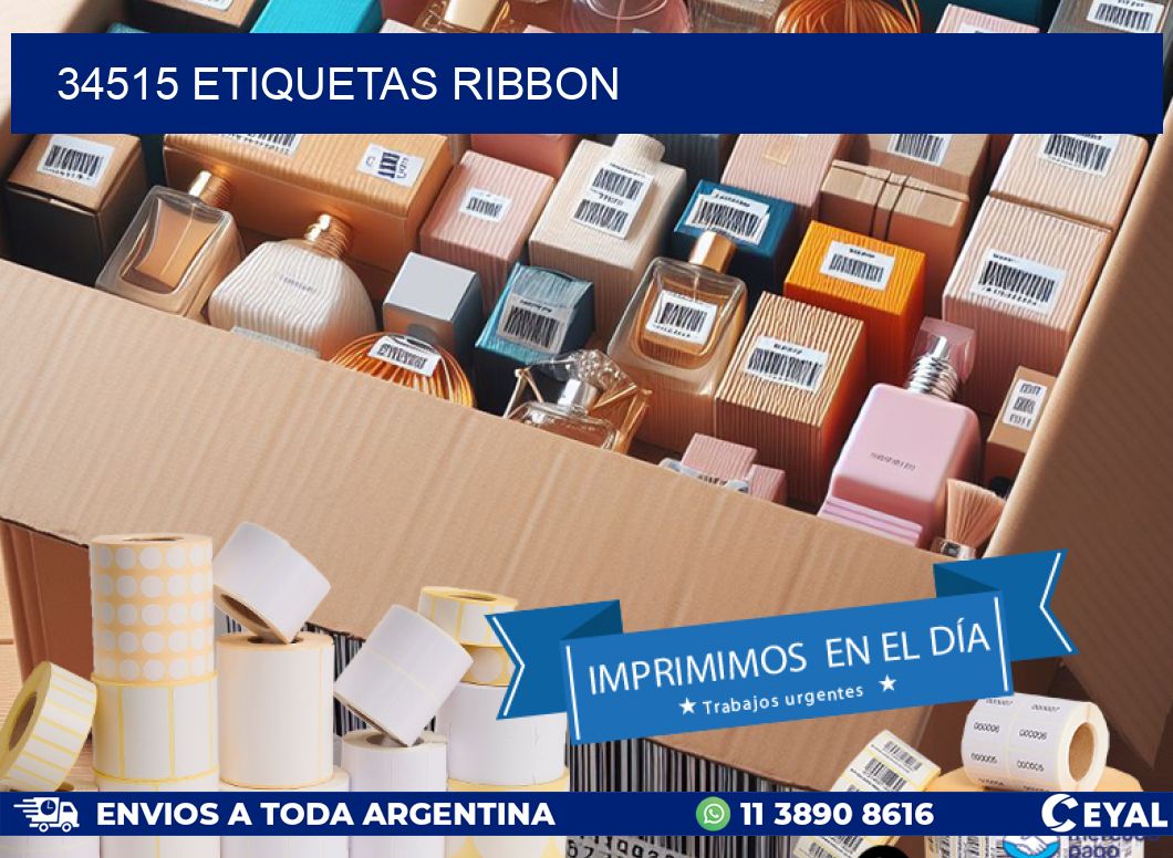 34515 ETIQUETAS RIBBON