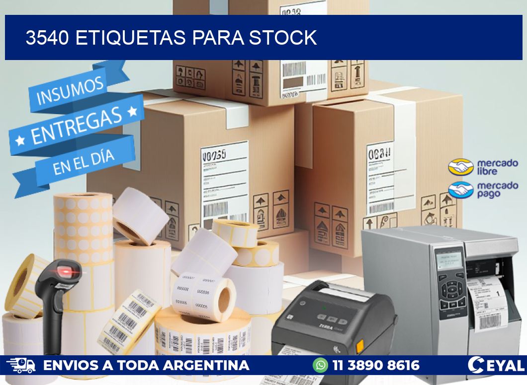 3540 ETIQUETAS PARA STOCK