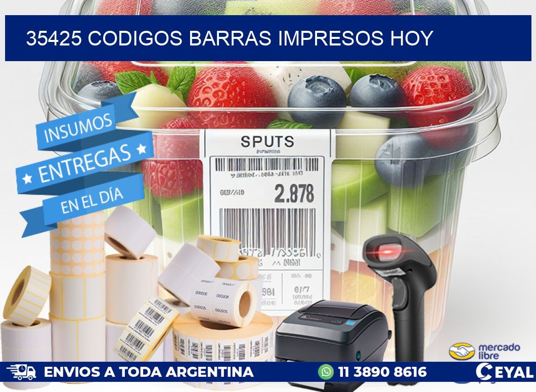 35425 codigos barras impresos hoy