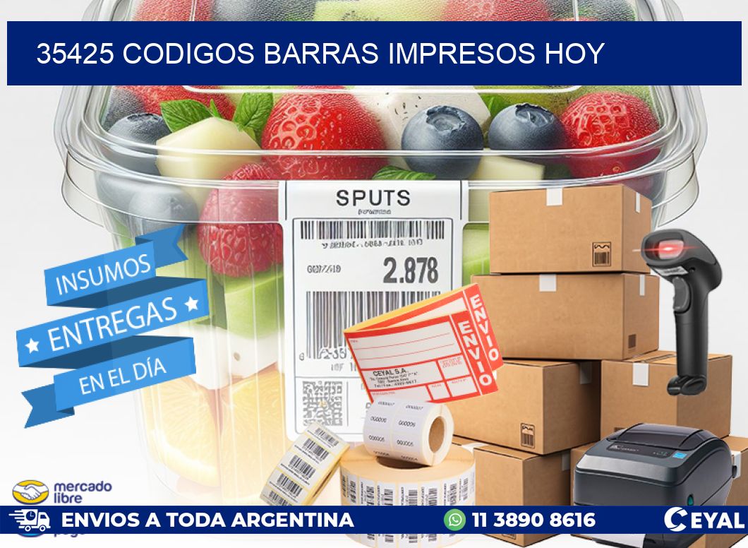 35425 codigos barras impresos hoy