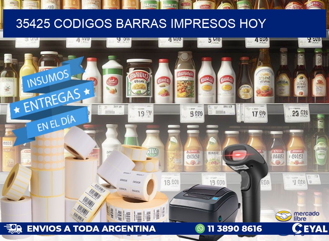 35425 codigos barras impresos hoy