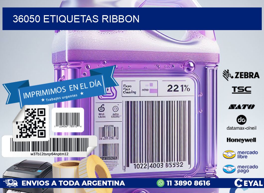 36050 ETIQUETAS RIBBON