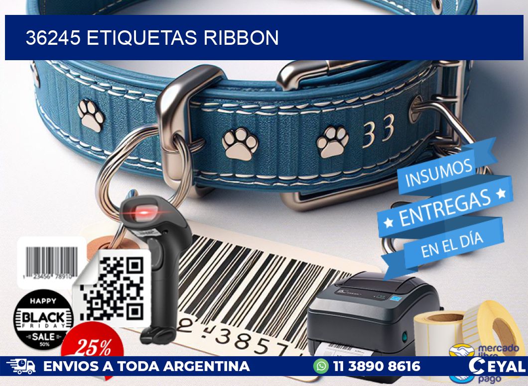 36245 ETIQUETAS RIBBON