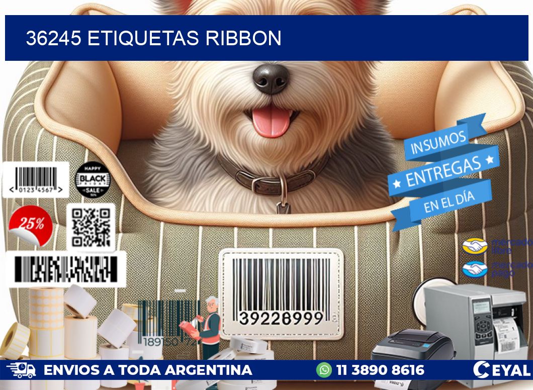 36245 ETIQUETAS RIBBON