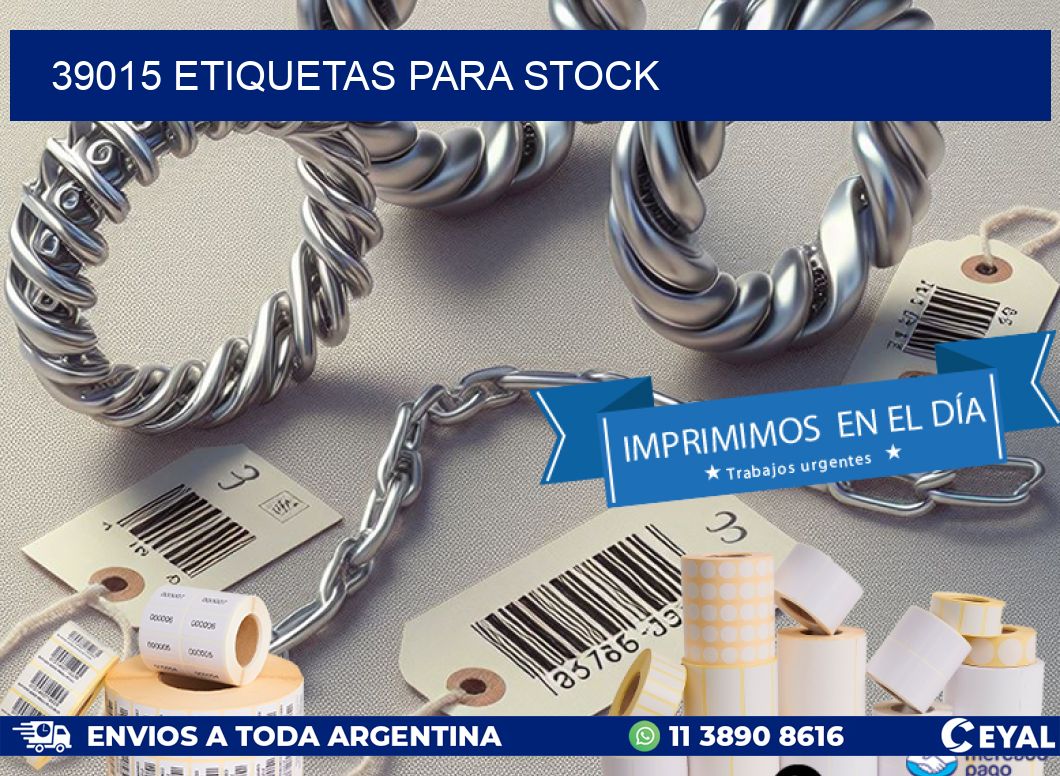 39015 ETIQUETAS PARA STOCK