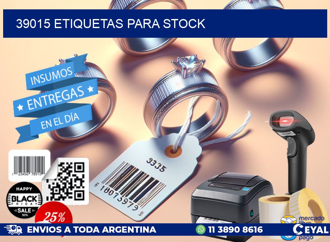 39015 ETIQUETAS PARA STOCK