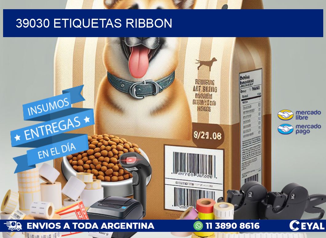 39030 ETIQUETAS RIBBON