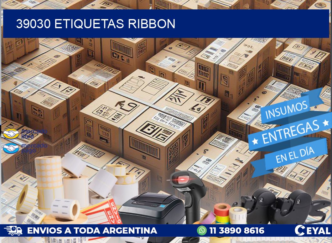 39030 ETIQUETAS RIBBON