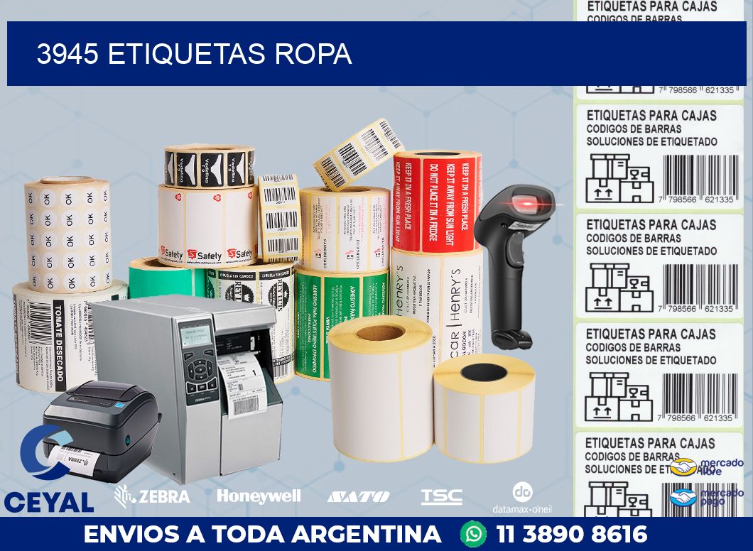 3945 ETIQUETAS ROPA