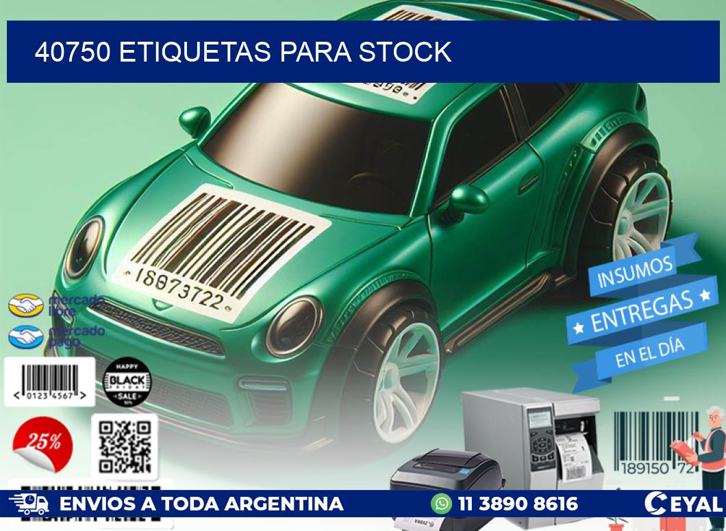 40750 ETIQUETAS PARA STOCK