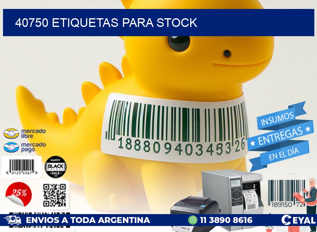 40750 ETIQUETAS PARA STOCK