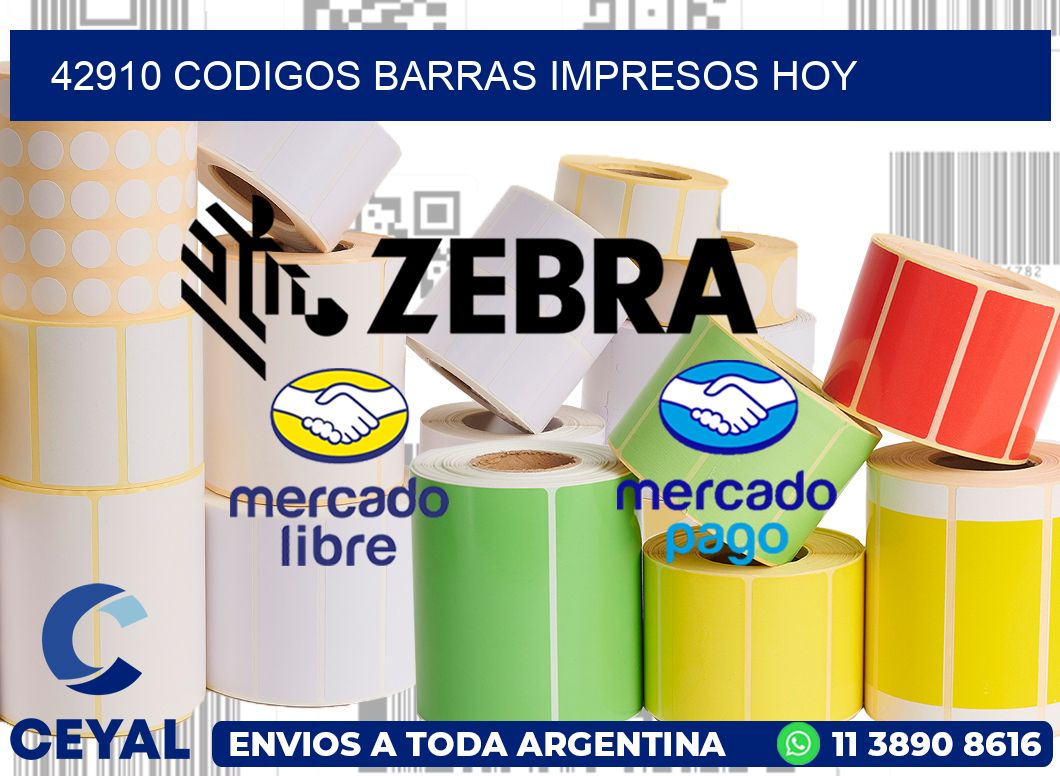 42910 CODIGOS BARRAS IMPRESOS HOY