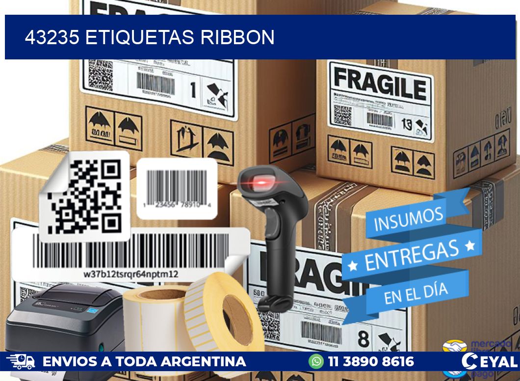 43235 ETIQUETAS RIBBON