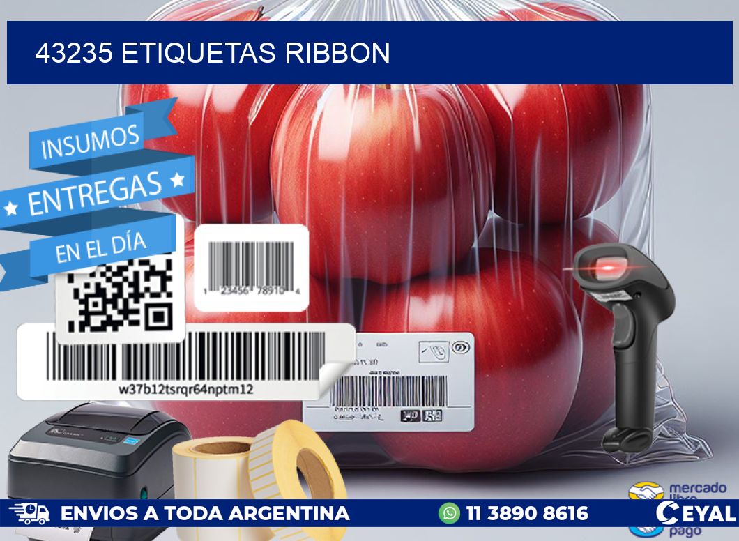 43235 ETIQUETAS RIBBON