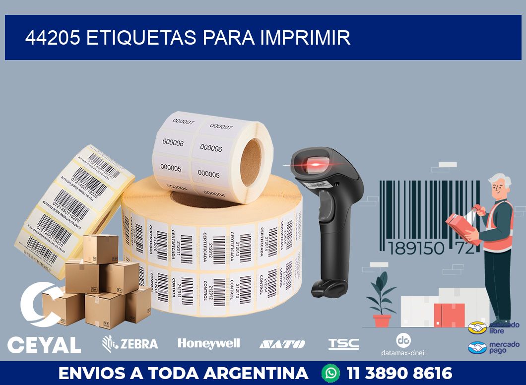 44205 ETIQUETAS PARA IMPRIMIR