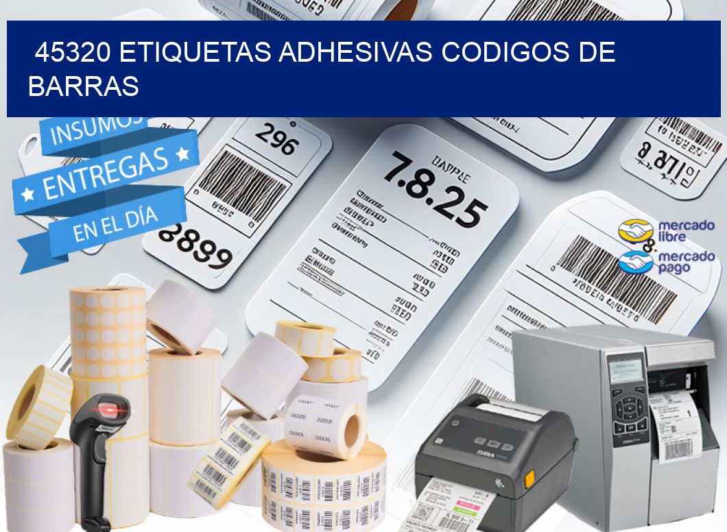 45320 ETIQUETAS ADHESIVAS CODIGOS DE BARRAS