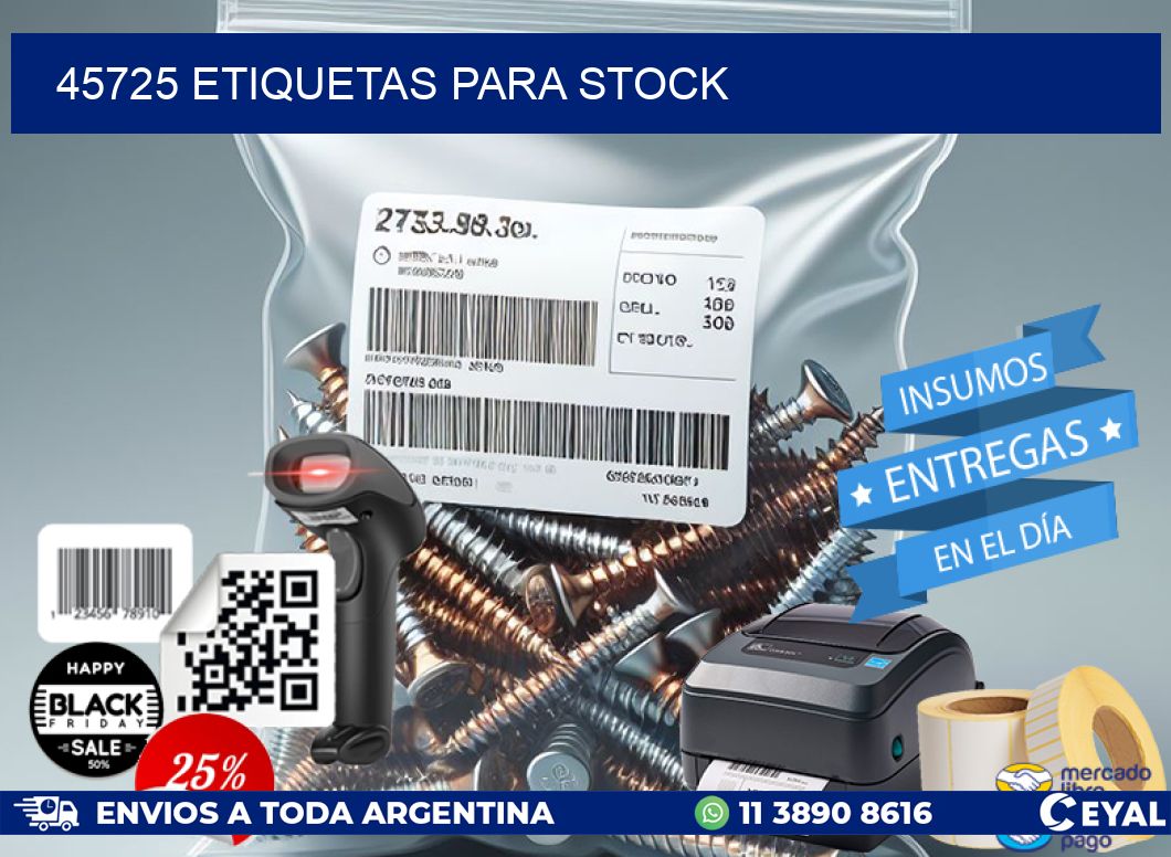 45725 ETIQUETAS PARA STOCK