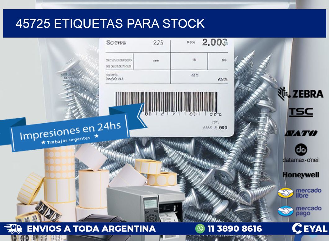 45725 ETIQUETAS PARA STOCK