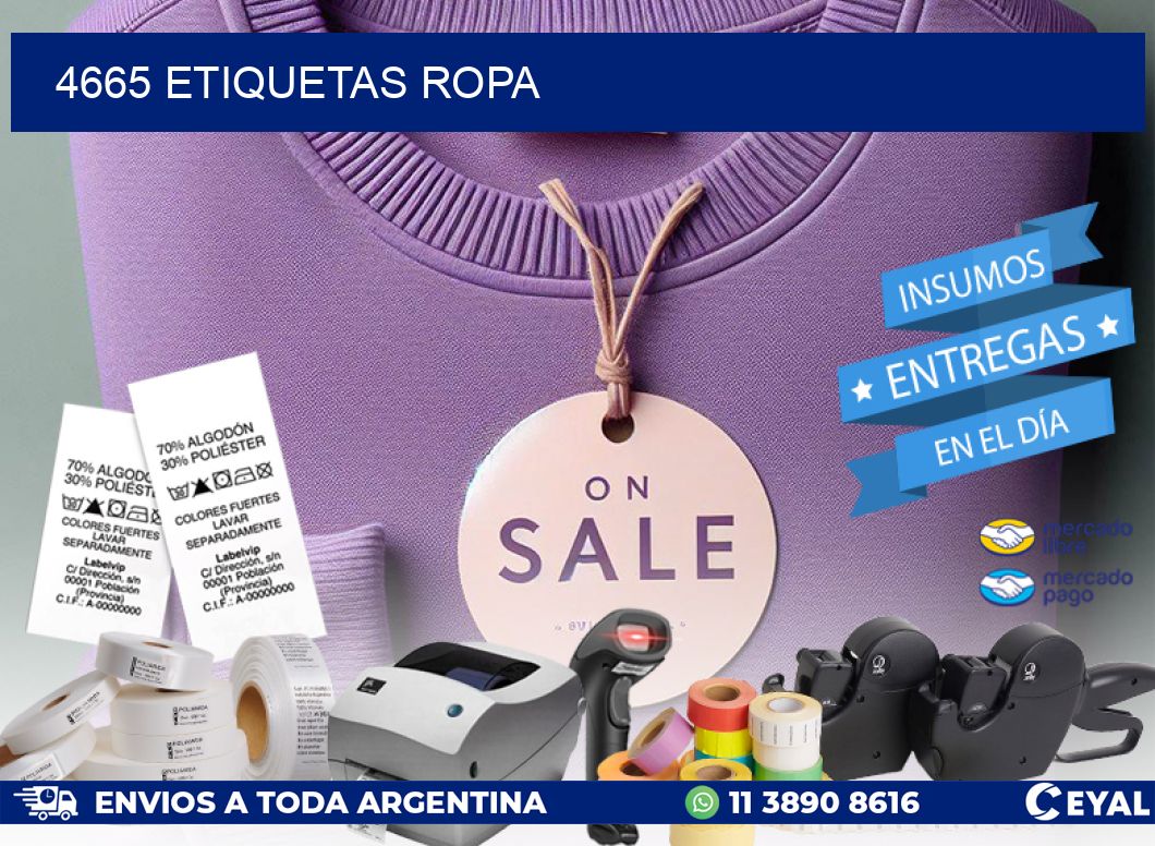 4665 ETIQUETAS ROPA