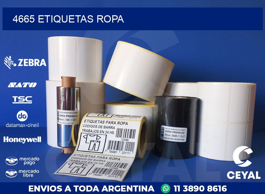 4665 ETIQUETAS ROPA