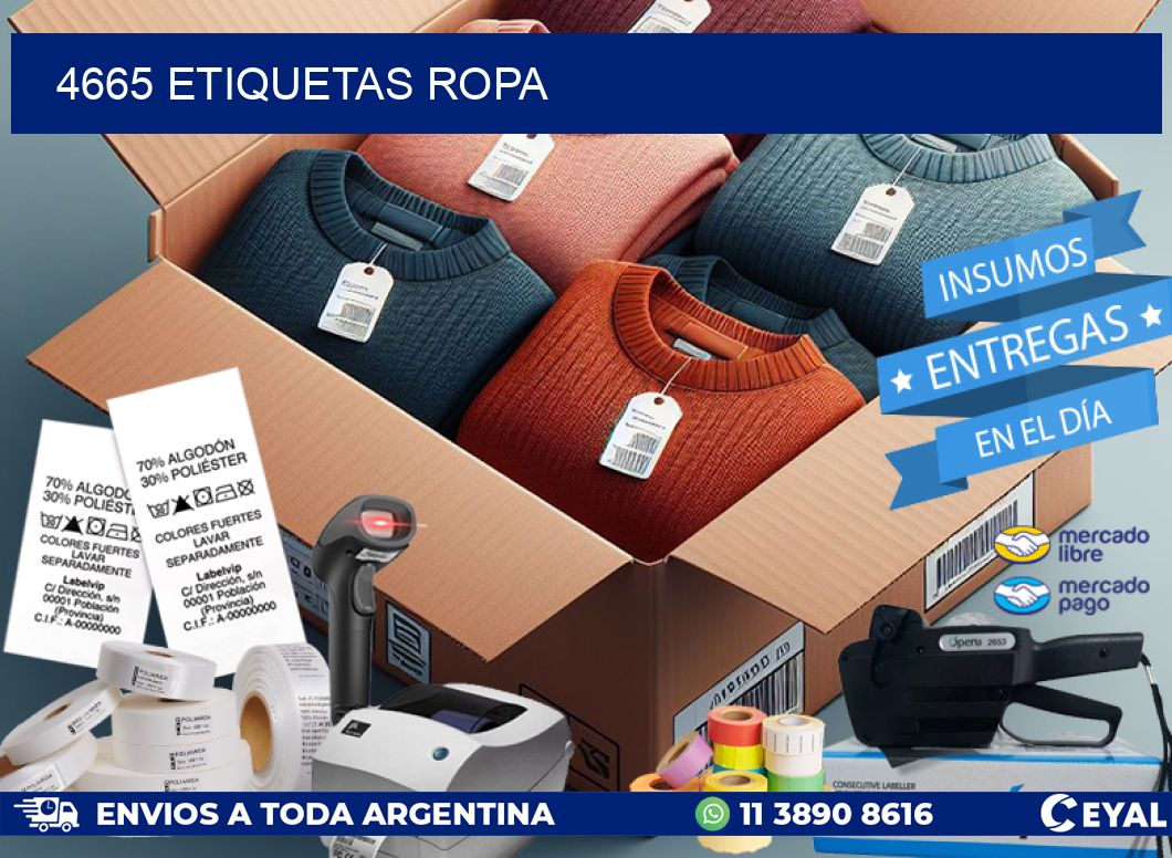 4665 ETIQUETAS ROPA