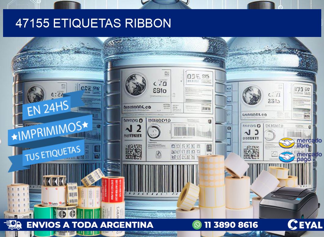 47155 ETIQUETAS RIBBON