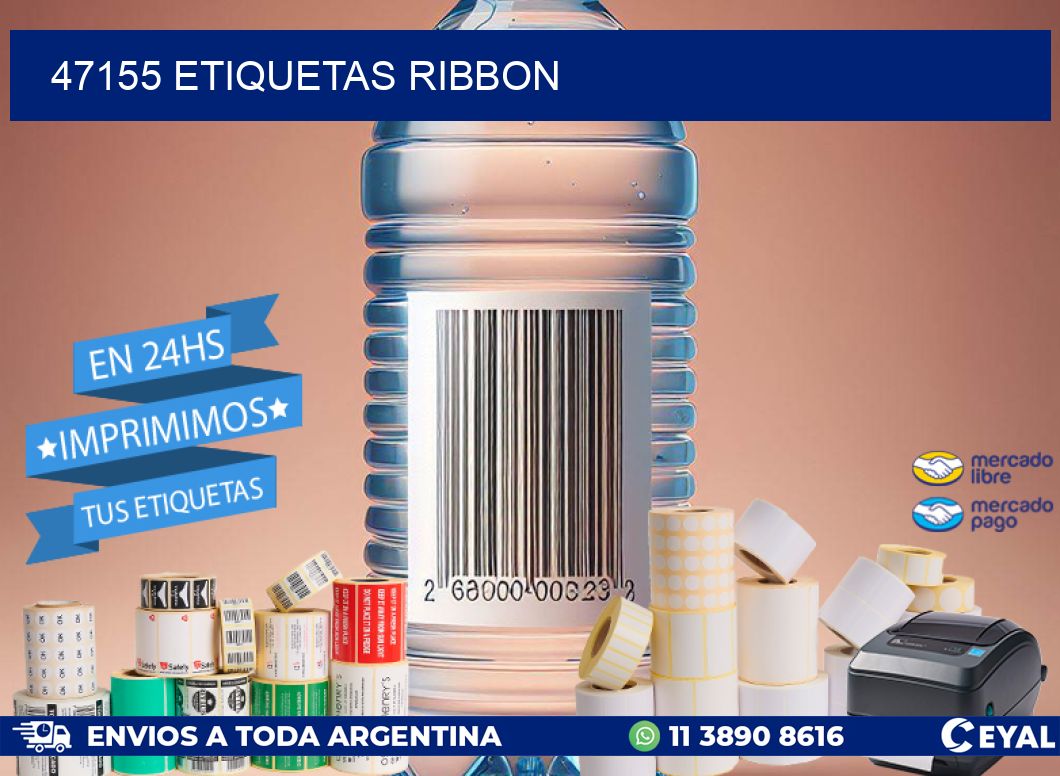 47155 ETIQUETAS RIBBON