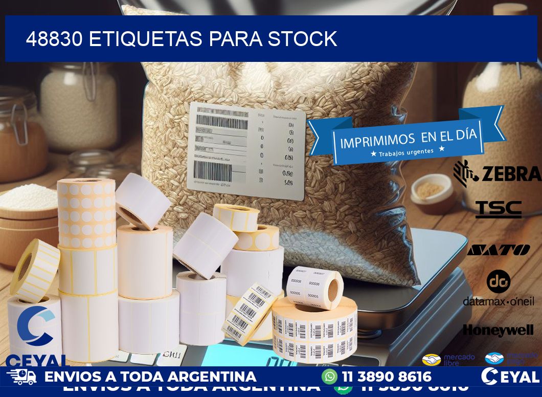 48830 ETIQUETAS PARA STOCK