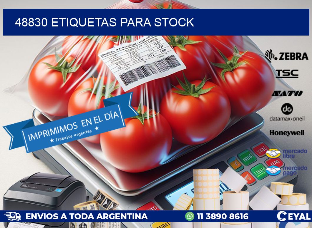 48830 ETIQUETAS PARA STOCK