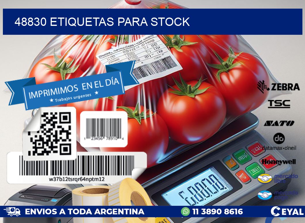 48830 ETIQUETAS PARA STOCK