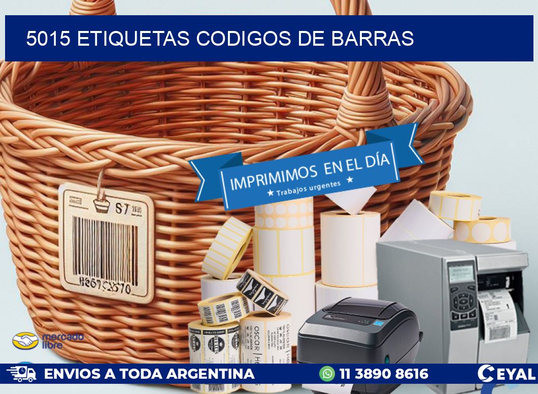 5015 etiquetas codigos de barras