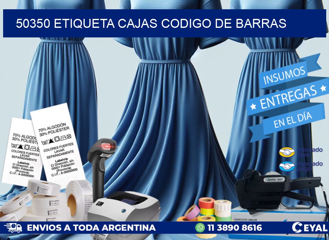 50350 etiqueta cajas codigo de barras