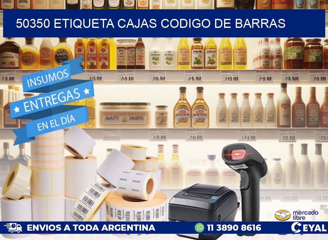 50350 etiqueta cajas codigo de barras