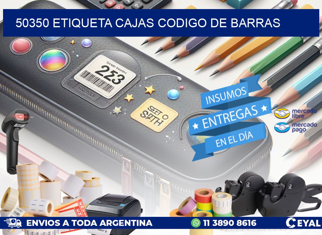 50350 etiqueta cajas codigo de barras