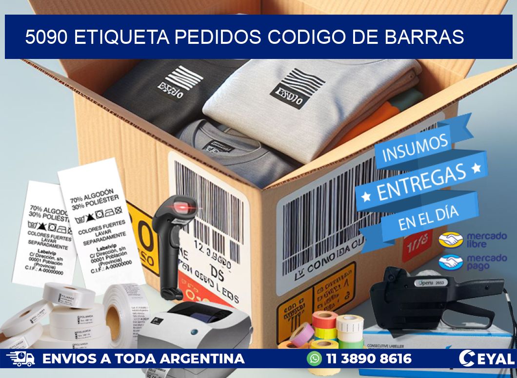 5090 etiqueta pedidos codigo de barras