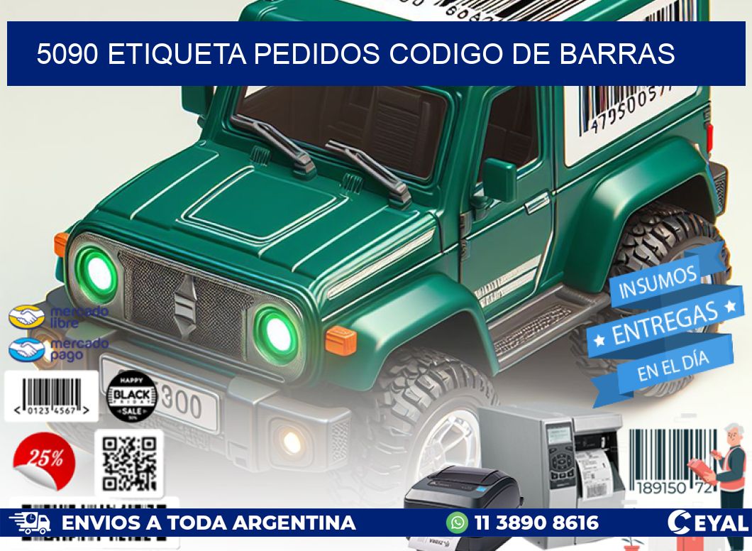 5090 etiqueta pedidos codigo de barras