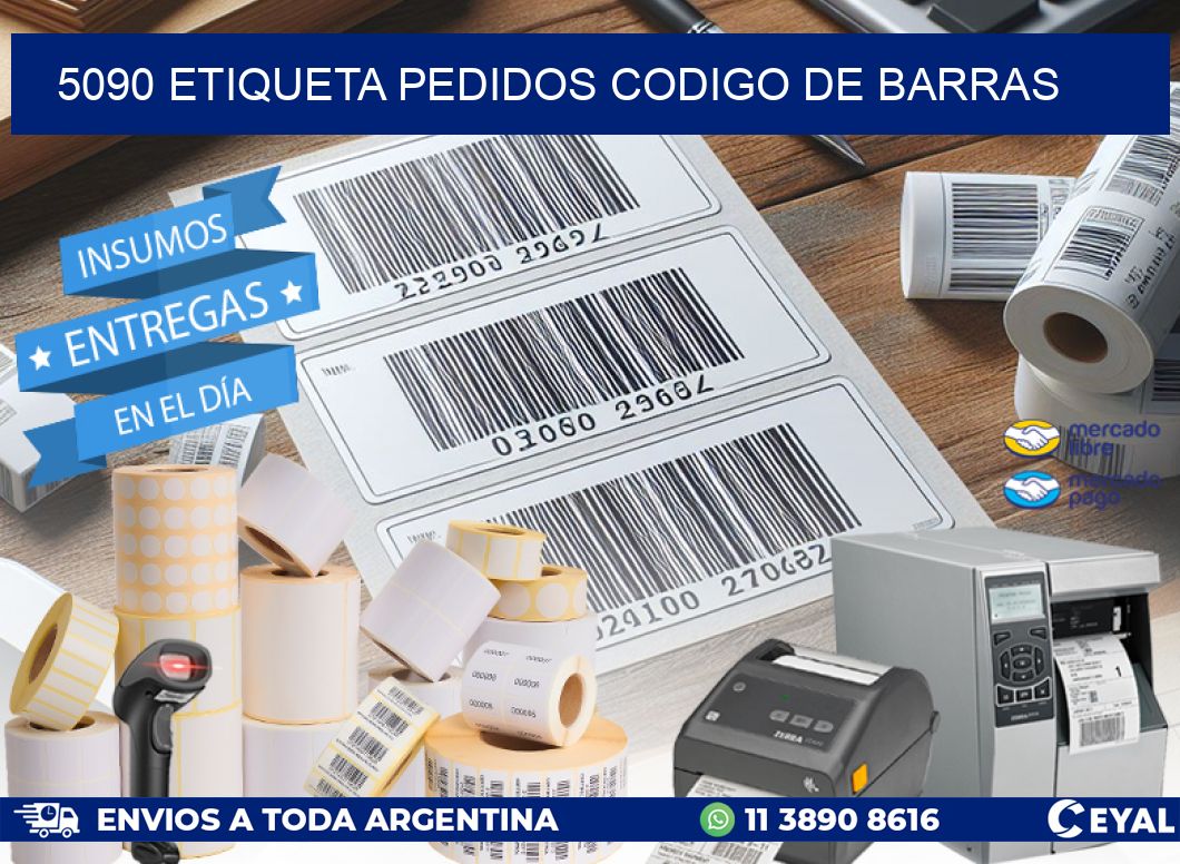 5090 etiqueta pedidos codigo de barras