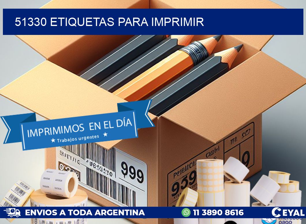 51330 ETIQUETAS PARA IMPRIMIR